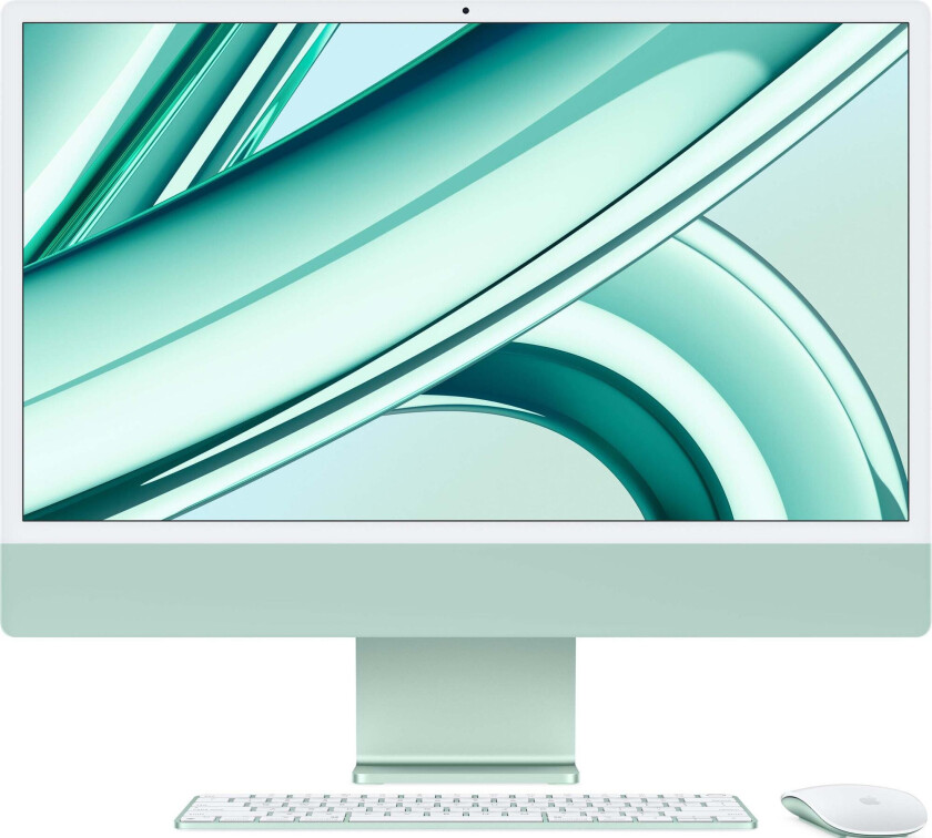 Bilde av 24-inch iMac with Retina 4.5K display:  M3 chip with 8‑core CPU and 10‑core GPU, 512GB SSD - Green