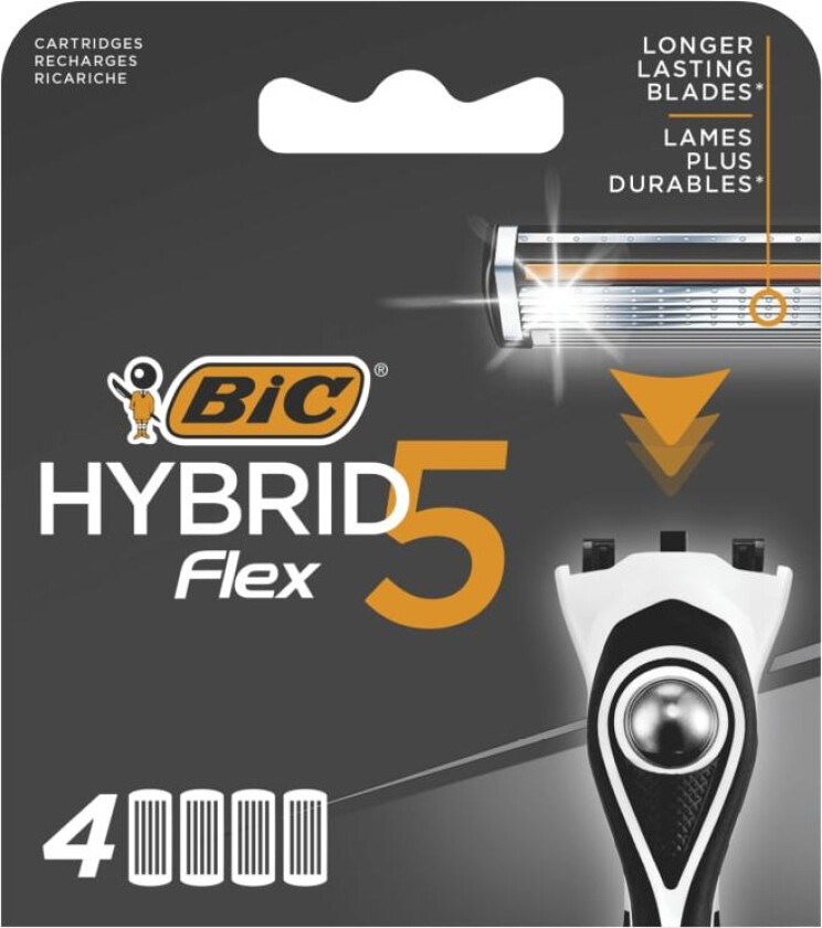 Bic Barberblader Hybrid 5 Flex 4stk