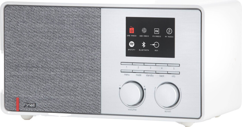 Supersound 301 - Hvit Dab Radio, Bluetooth, Nettradio