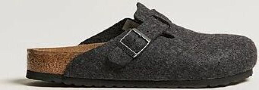 BIRKENSTOCK Boston Classic Footbed Wool Felt Antracite