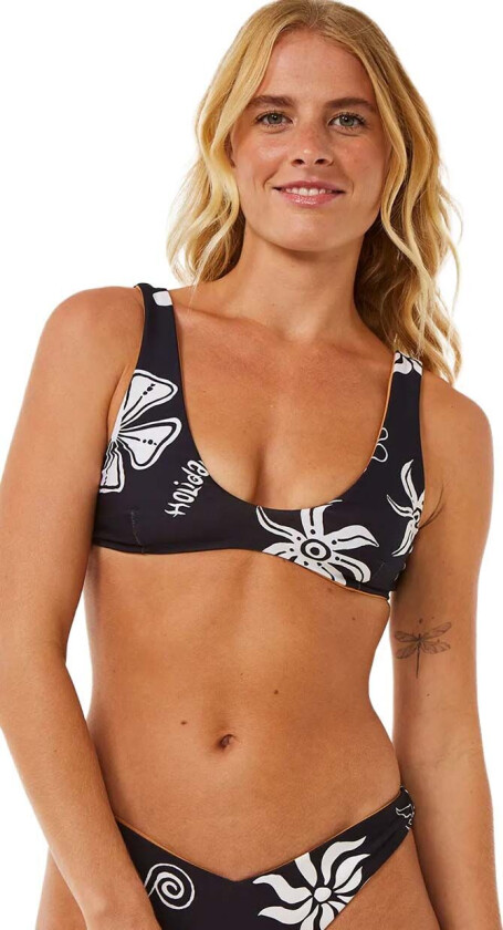 Rip Curl Women's Holiday Bralette Bikini Top Black XL, Black