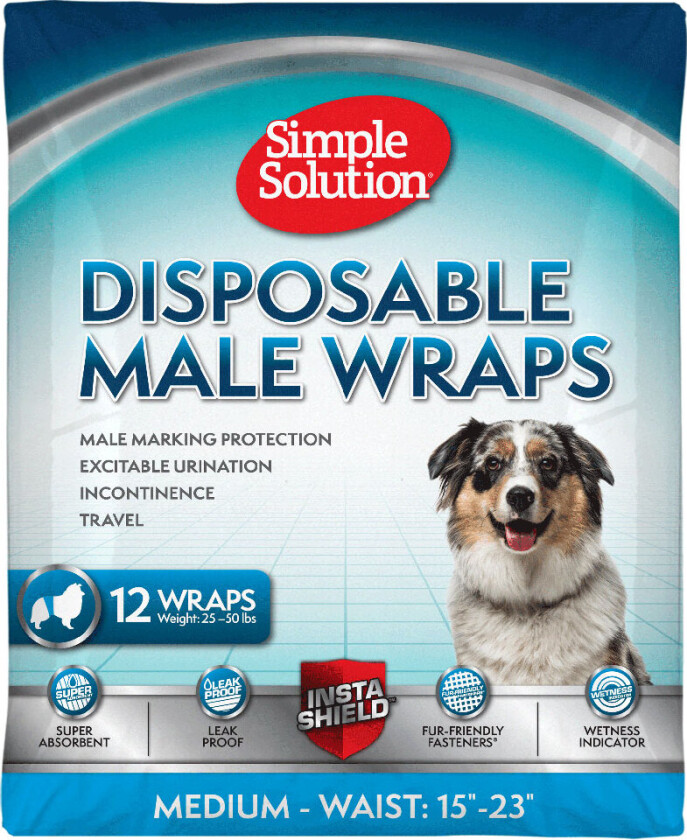 Engangsmagebånd Hannhund 12pk M