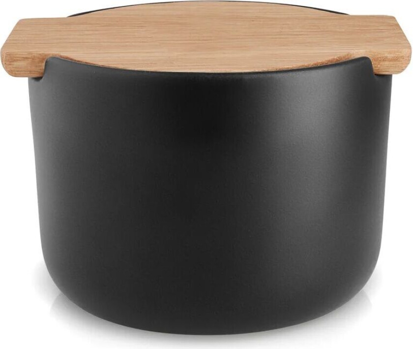 Nordic Kitchen saltkar med lokk Svart