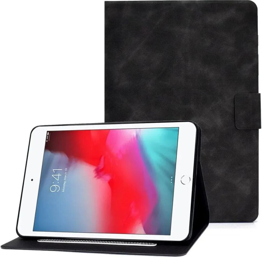 iPad Mini 4 / iPad Mini (2019) Flip Deksel med Lommebok - Svart
