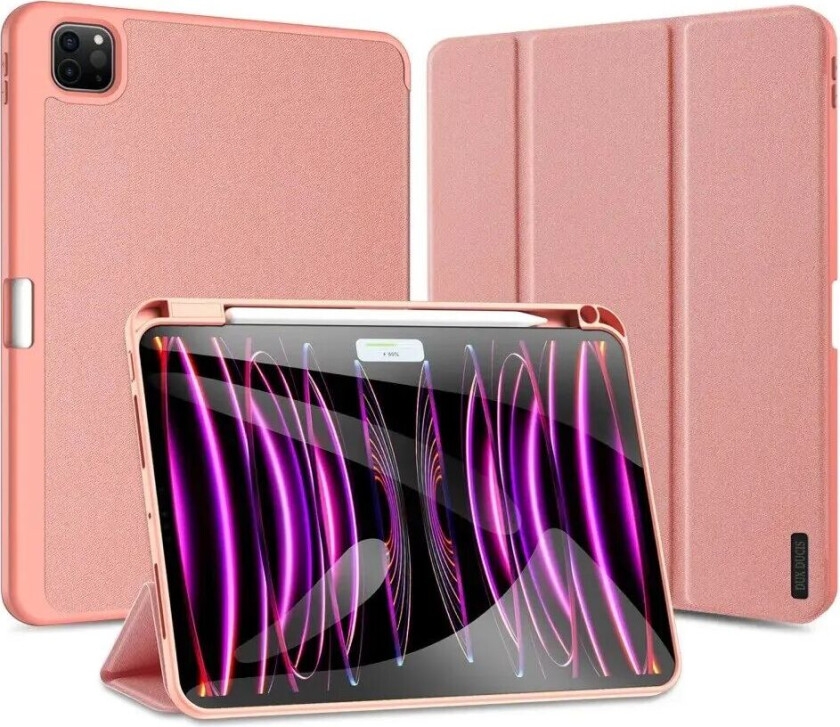 iPad Pro 11" (2024) DUX DUCIS DOMO Series Flip Deksel med Penneholder - Pink