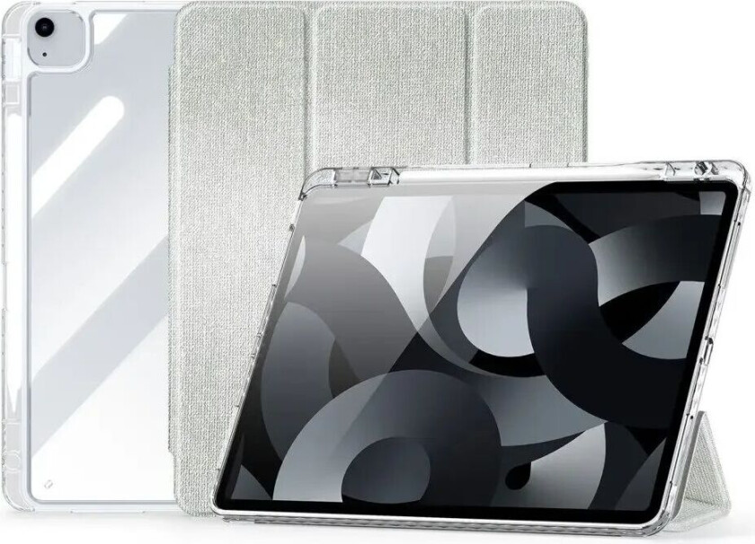 iPad Air 13" (2024) DUX DUCIS Unid Series Tri-Fold Flip Deksel - Gjennomsiktig / Grønn