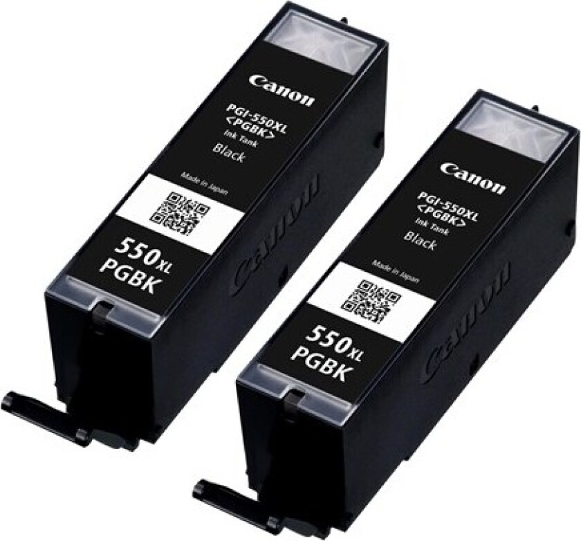 PGI-550XL / 6431B005 High Black Twinpack - Blekkpatron Svart