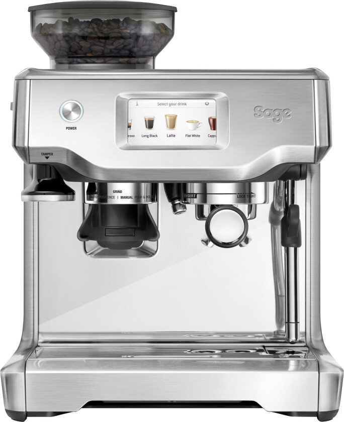 Bilde av Sage by Heston Blumenthal Sage SES880BSS4EEU1 the Barista Touch - Automatisk kaffemaskin med cappuccinatore - børstet rustfritt stål