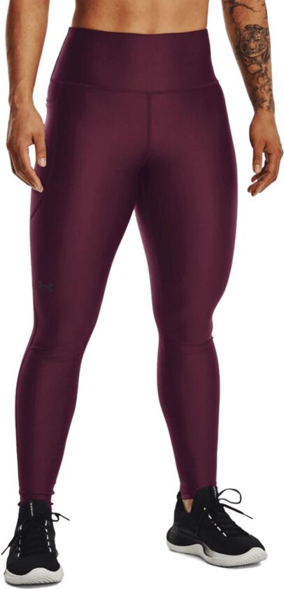 HeatGear® Armour Hi-Rise Leggings, treningstights, dame Dark Maroon / / Bla