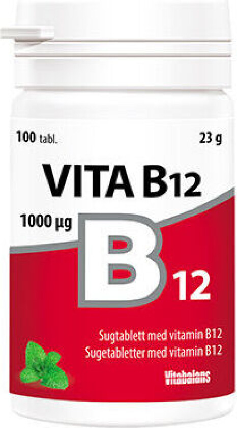 Vita B12 - 1000 mcg - 100 Tabletter