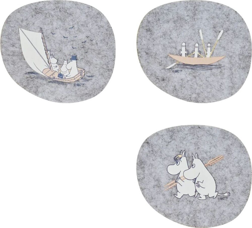 Bilde av Mummi glassbrikker 9,5x11 cm 4 deler Sailors