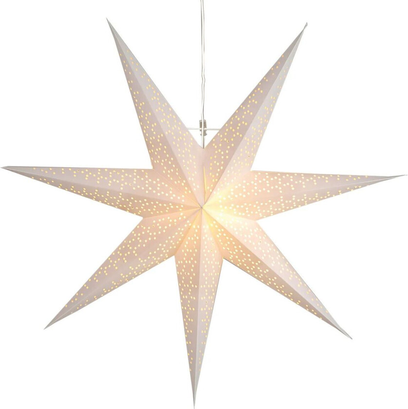 Dot adventsstjerne 70 cm Hvit