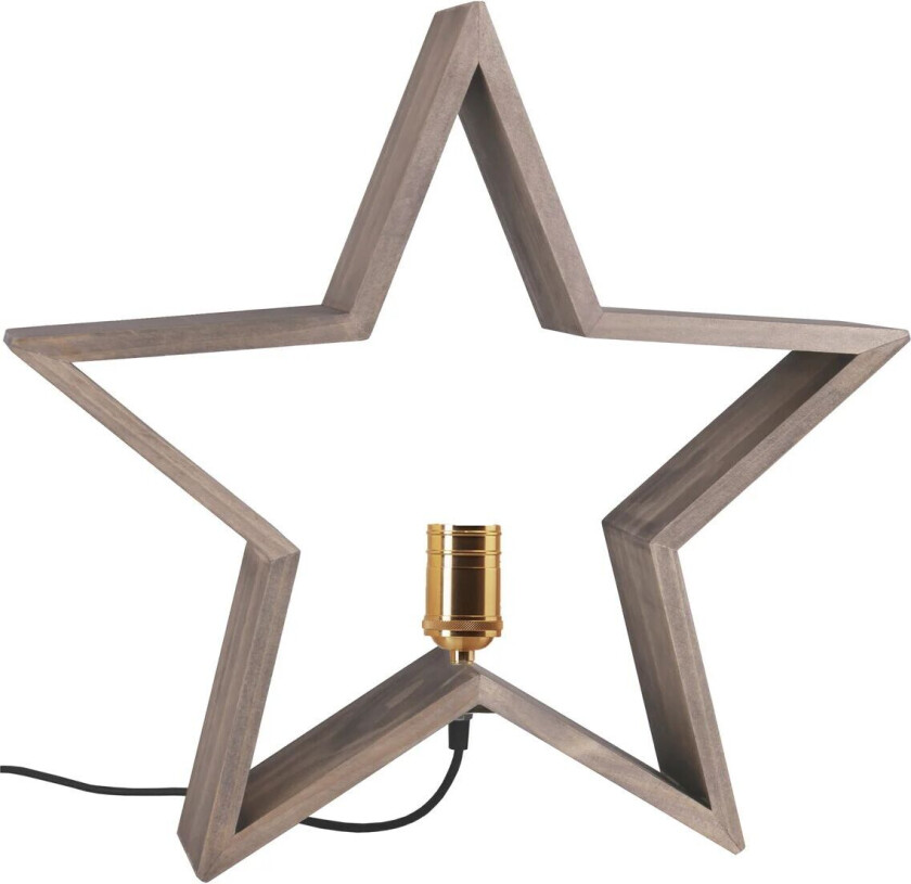 Lysekil adventsstjerne bord 48 cm Brun