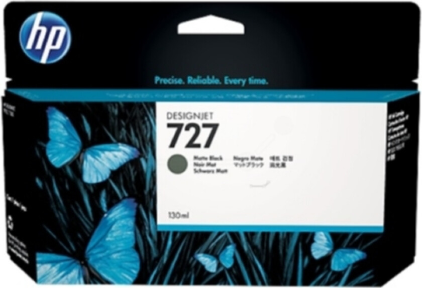 Hp Blekk Matt Svart 727 130ml - Dj T920