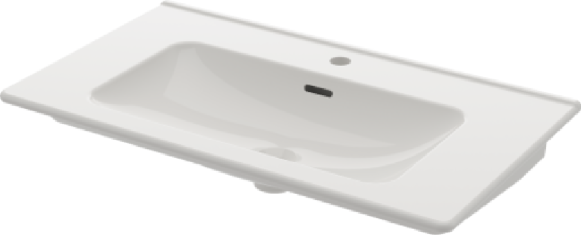 Bilde av Hav servant, 82x46,35 cm, hvit