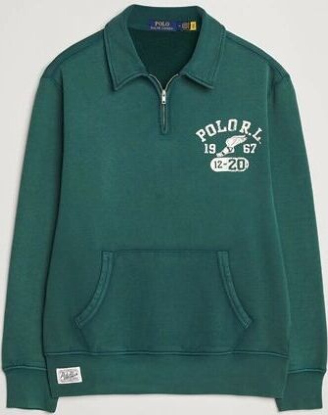 Polo Ralph Lauren Graphic Fleece Half Zip Moss Agate