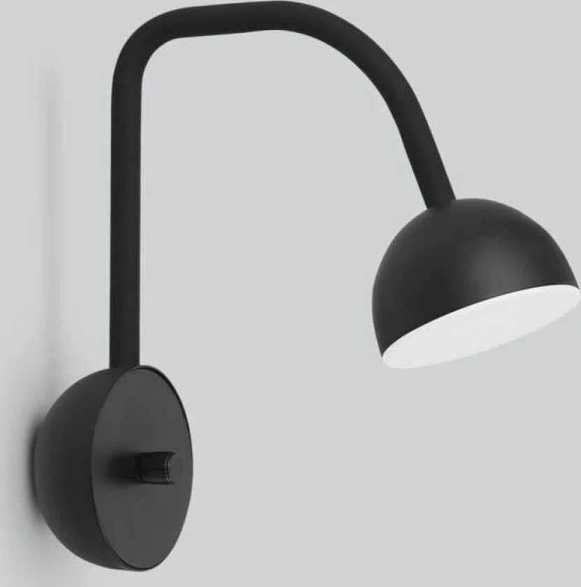 Blush vegglampe svart