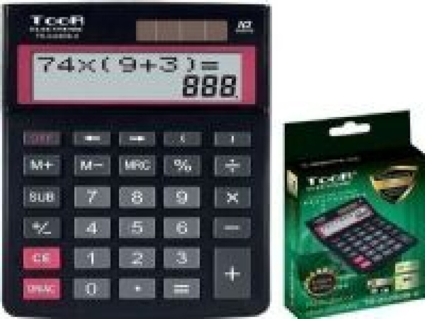 Toor elektronisk kalkulator To-linjers 10-elements kalkulator (TR-2429DB-K TOOR)