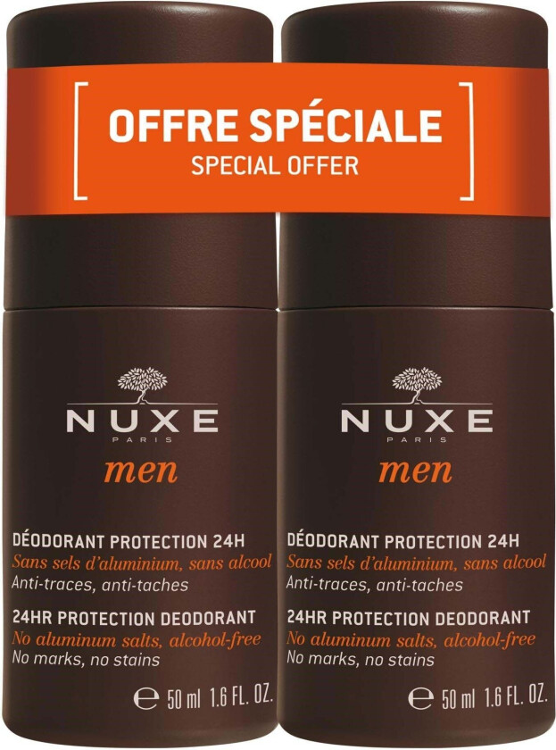 Men 24HR Protection Deo Roll-On Duo Set - - 100 ml