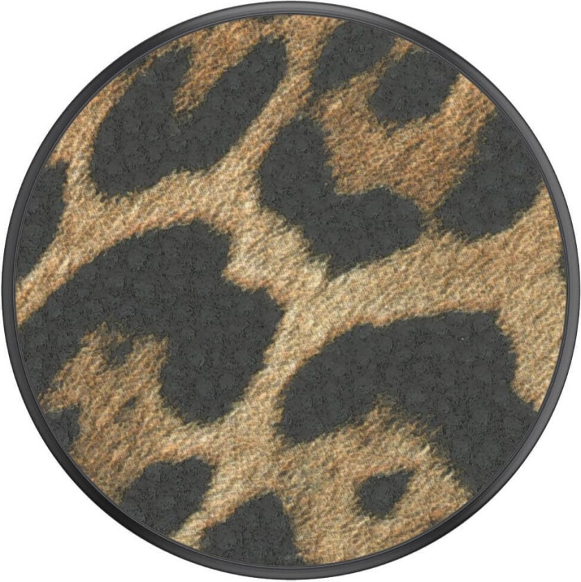 POPSOCKETS Vegan Leather Leopard Avtagbart Grip med stativfunksjon Premium