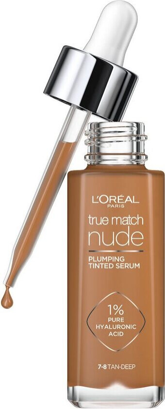 L'Oréal Paris True Match Nude Plumping Tinted Serum 7-8 Tan-Deep
