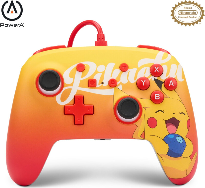 Enhanced Wired Controller for Nintendo Switch - Oran Berry Pikachu - Gamepad - Nintendo Switch