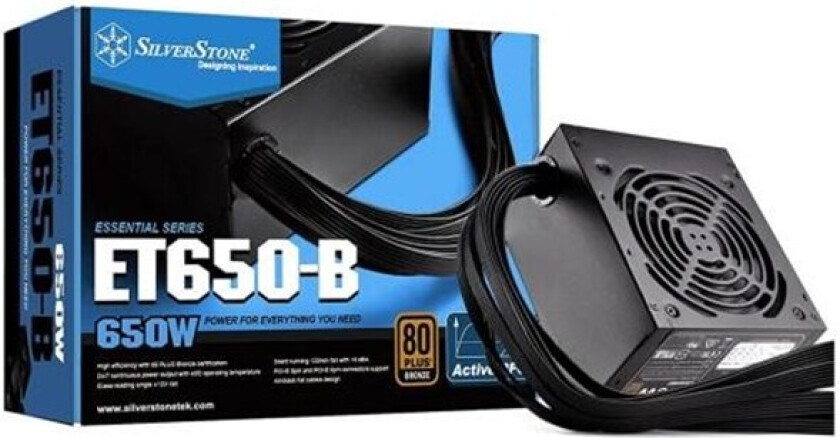 Essential Series ET650-B Strømforsyning (PSU) - 80 Plus