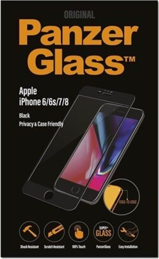 Panzerglass Case Friendly Privacy Iphone 6/6s, Iphone 7, Iphone 8, Iphone Se (2020), Iphone Se (2022)