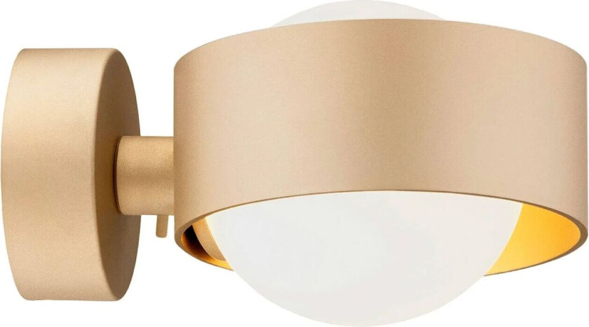 Vegglampe Mado i stål, messing, 1 lyskilde