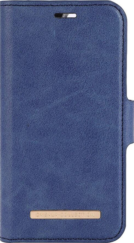 GEAR iPhone 13 Mini ONSALA Fashion Collection PU Skinn Flipdeksel med Magnet & Lommebok - Royal Blue