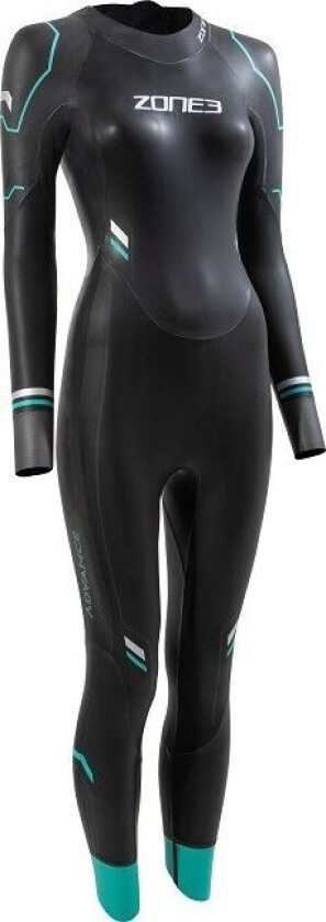 Women's Advance Wetsuit Black/Blue SM, Black/Blue