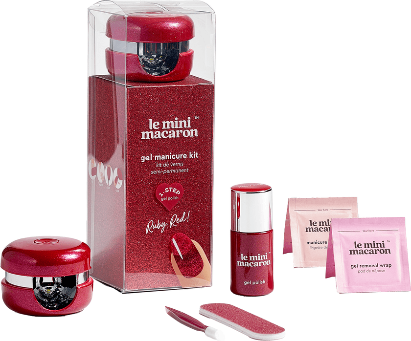 Bilde av Gel Manicure Kit Ruby Red 5pcs