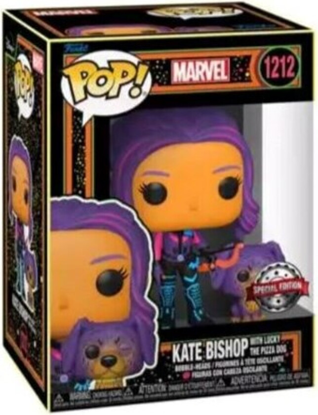 - POP Vinyl Hawkeye Kate Bishop w/Lucky BL - Figur