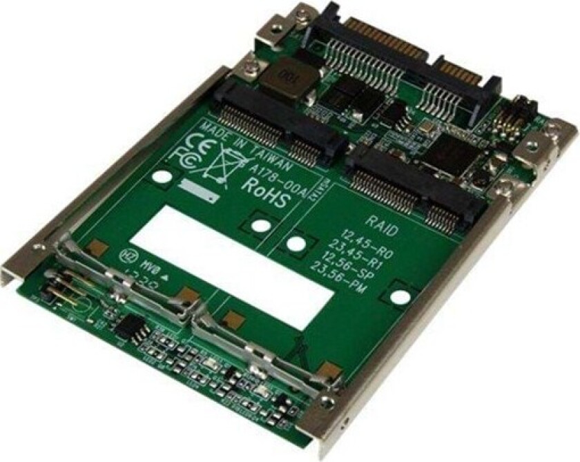 Startech Dual Msata Ssd To 2.5" Sata Raid Adapter Converter