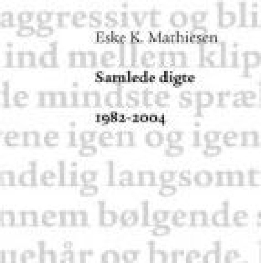 Samlede digte 1982-2004 Eske K. Mathiesen Språk: Dansk