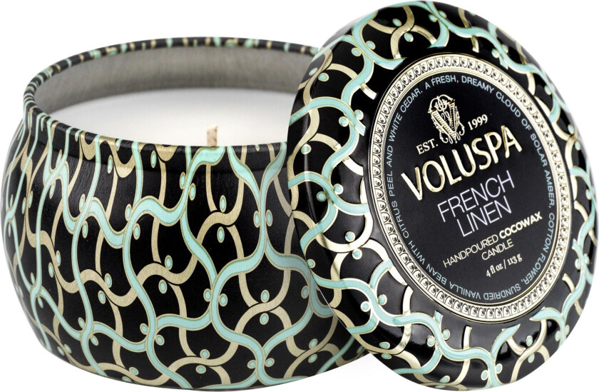 Bilde av Maison Noir Mini Tin duftlys 25 timer French Linen