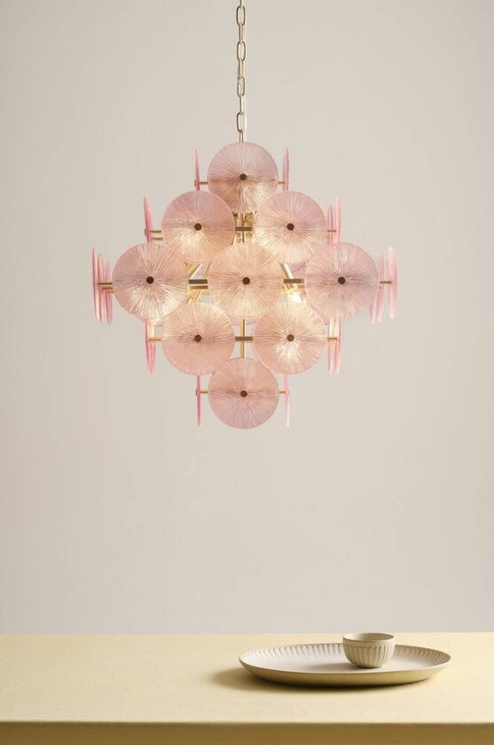 AVARO taklampe Fersken/messing