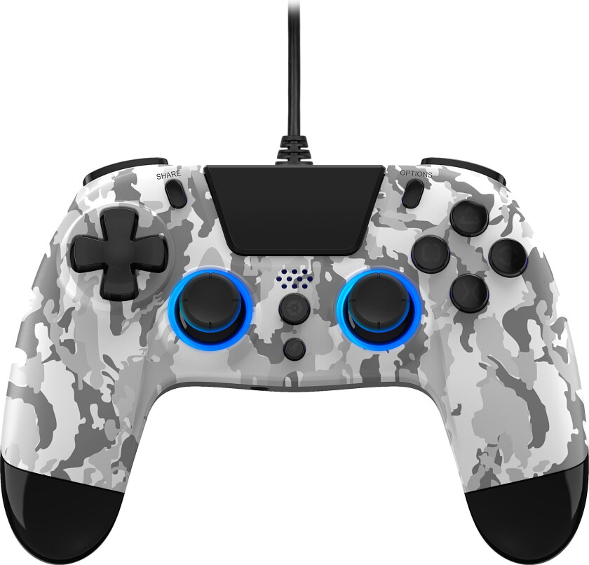Ps4 Vx4+ Wired Controller With Audio Jack Led, White
