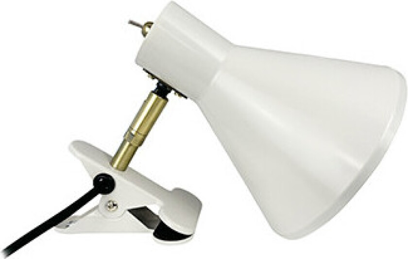 - Sleep Klypelampe Shiny White/Antique Brass