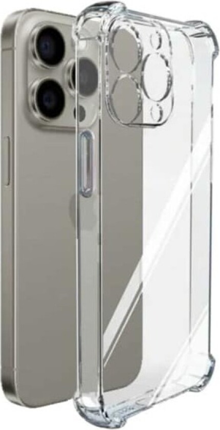 iPhone 15 Plus ekstra støtsikkert deksel gjennomsiktig