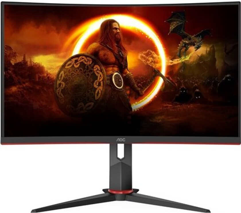 27" AOC Gaming CQ27G2S/BK - 2560x1440 - 165Hz - VA - HDR10 - 1 ms - Skjerm