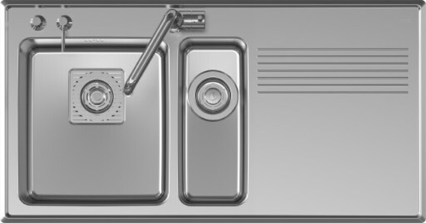 Frame FR 97 SH Kjøkkenvask Venstre kum / Plan-/underliming