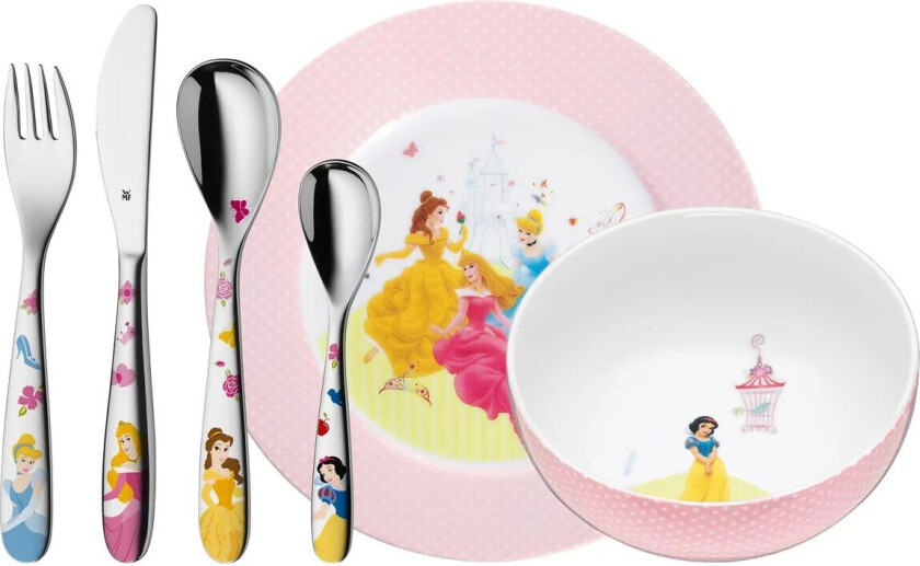 barneservise 6 deler Disney Princess