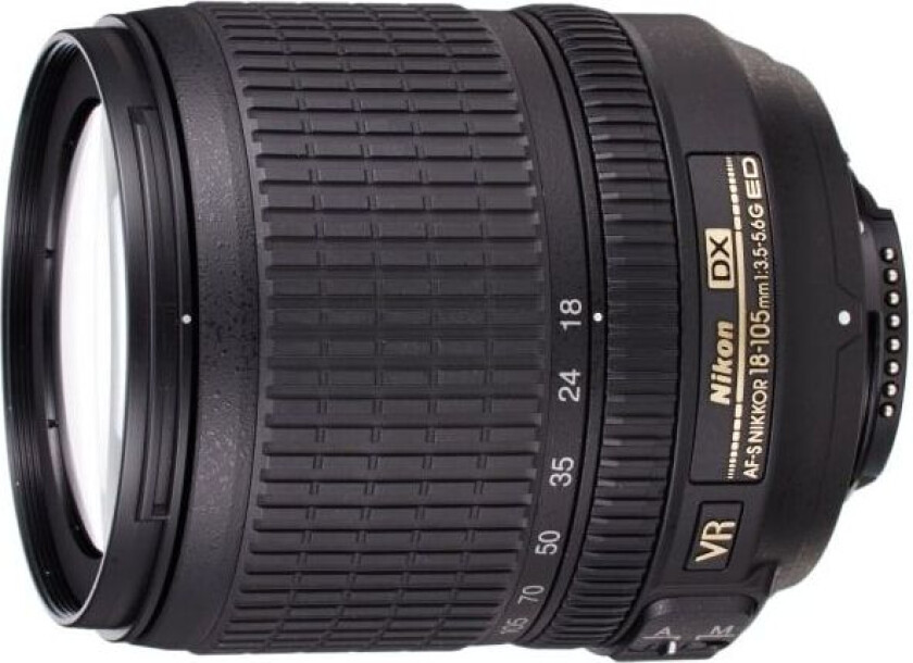 AF-S DX NIKKOR 18-105 mm f/3.5-5.6G ED VR, teleobjektiv, 15/11, 18 - 105 mm