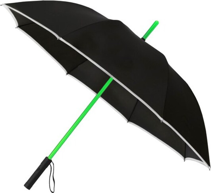 Bilde av - LED Umbrella - Hand opening - Windproof - 104 cm - Black