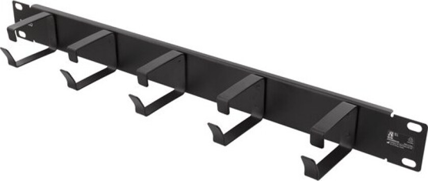 19" 1U Metal Cable Management With Brush