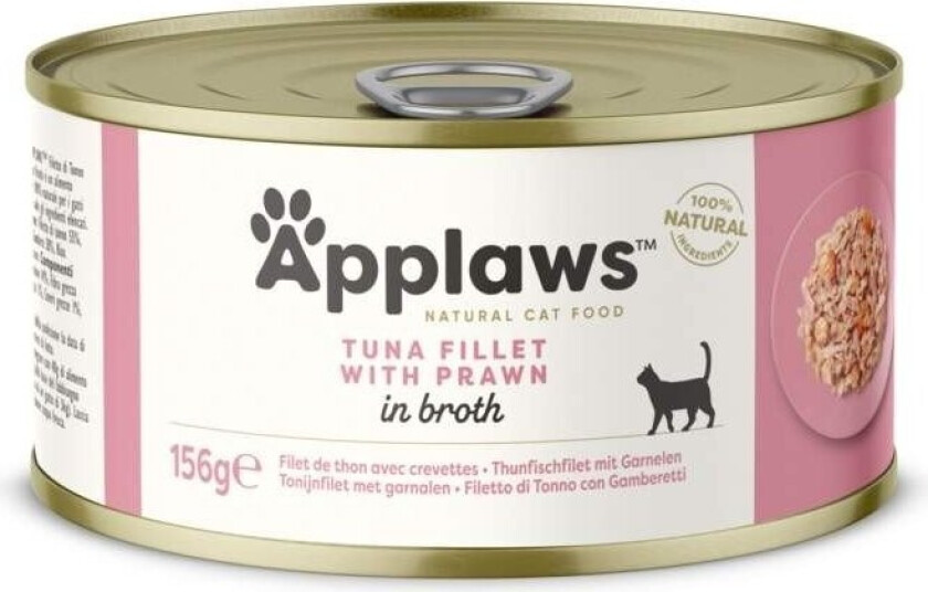 Applaws Tuna Fillet&Prawn Konserv (156 g)