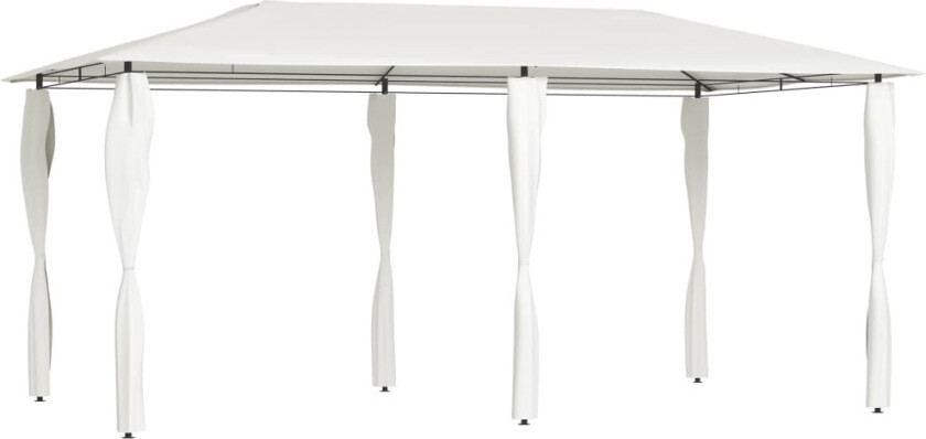 Bilde av Paviljong med stolpetrekk 3x6x2,6 m krem 160 g/m²