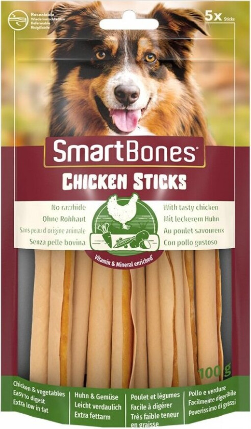SmartBones Sticks Kylling 5-pk
