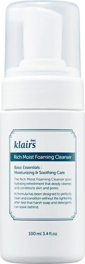 Rich Moist Foaming Cleanser, 100 ml